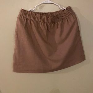 J Crew Tan Sidewalk Skirt with Pockets